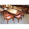 Image 1 : CLAWFOOT DININGROOM TABLE WITH 6 CHAIRS AND 1 LEAF