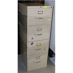 4 DRAWER STEEL FILING CABINET.