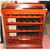 Image 1 : BOMBAY WOOD WINE RACK WITH REMOVABLE TRAY TOP.
