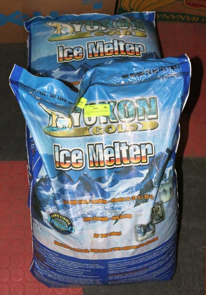 3 NEW 20Kg BAGS OF YUKON GOLD ICE MELT