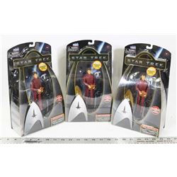 LOT OF 3 NEW STAR TREK CADET CHEKOV FIGURES