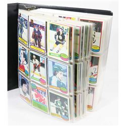 BINDER OF O PEE CHE HOCKEY CARDS, 1979-1982,