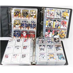 LOT OF 3 BINDERS OF HOCKEY CARDS INCLUDING ZENITH,