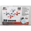 X6 DRONE WITH HD CAMERA AND CONTROLLER