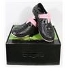 Image 1 : SIZE 9 BLACK AND PINK DAWGS GOLF SHOES