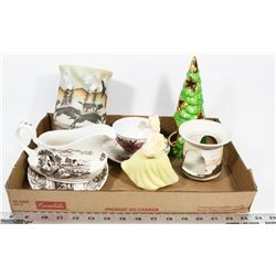 FLAT OF VINTAGE HOME DECOR & COLLECTIBLES MOST ARE