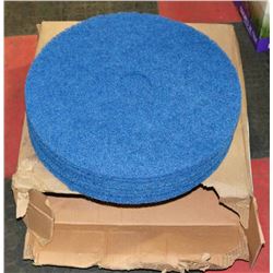 CASE OF 5 CONVENTIONAL SANDING PADS, BLUE,