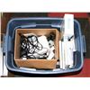 Image 1 : BIN CONTAINING Wii CONSOLE AND CONTROLLERS, CORDS