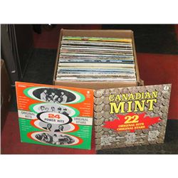 COLLECTIBLES - BOX OF 66 ROCK RECORDS