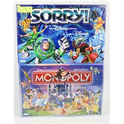 LOT OF 2 DISNEY COLLECTORS MONOPOLY AND DISNEY