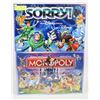 Image 1 : LOT OF 2 DISNEY COLLECTORS MONOPOLY AND DISNEY