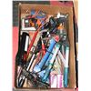 Image 1 : LARGE BOX  ASSORTED TOOLS INCLUDING, CLAMP,