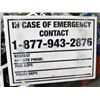 Image 1 : IN CASE OF EMERGENCY CONTACT SIGNS