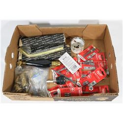 FLAT OF ASSORTED NEW MILWAUKEE DRILL BITS, BRASS