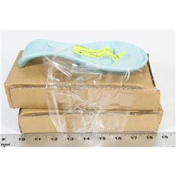 LOT OF 3 NEW CERAMIC SPOON RESTS.