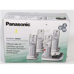 PANASONIC 4 HANDSET DIGITAL CORDLESS PHONE