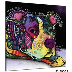 “THE ONLY THING A DOG NEEDS  MORE THAN LOVE