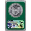 Image 2 : 2017 $1 American Silver Eagle Coin NGC MS70 Early Releases Green Core
