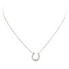 Image 1 : 0.40 ctw Diamond Pendant with Chain - 14KT White Gold