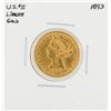 1893 $5 Liberty Head Half Eagle Gold Coin