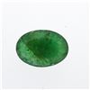 Image 1 : 4.5 ct. One Oval Cut Natural Emerald