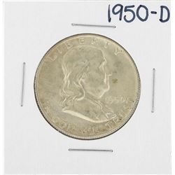 1950-D Franklin Half Dollar Silver Coin