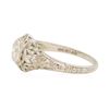 Image 2 : 0.2 ctw Diamond Ring - 18KT White Gold