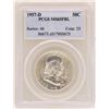 Image 1 : 1957-D Franklin Half Dollar Coin PCGS MS65FBL