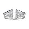 Image 1 : 0.36 ctw Diamond Ring - 18KT White Gold
