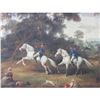 Image 2 : Original Mid 19thc Signed Oil Painting, French Cavalry Approaching Castle