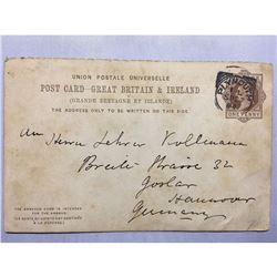 1800s London Original Postmarked Handwritten Post Card