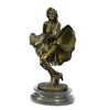 Image 7 : Fashion Model Skirt Blowing in Wind Marilyn Monroe Bronze Sculpture 13" x 7.5"