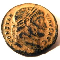 Bronze coin of Constantine I (307-337 A.D.)