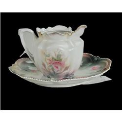 R.S. Prussia Teapot & Plate