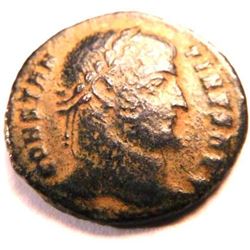 Bronze coin of Constantine I (307-337 A.D.)