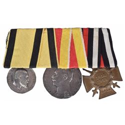 Imperial German 3 Placement Medal Bar