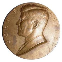 1961 Inaugural Medallion, President John F Kennedy Bronze Coin