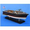 Image 4 : Wooden Chris Craft Runabout Model Speedboat 14"