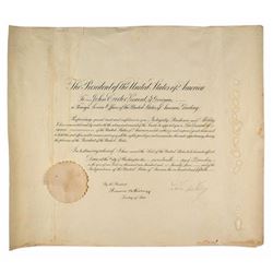 Presidential appointment signed by Calvin Coolidge
