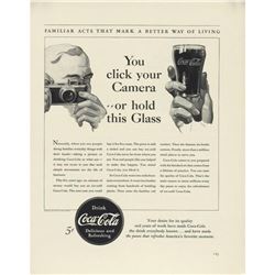 1940 Coca Cola Coke Click Your Camera Ad
