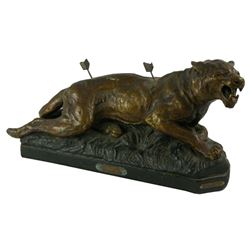 After Aldo Bartalietti, Patinated Plaster Tiger