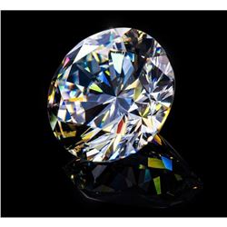 Huge Clean 6 Ct Brilliant Round Bianco Diamond 14 mm