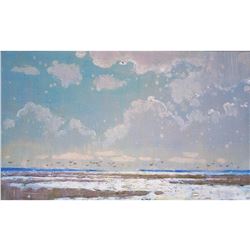 Impressionism Oil Painting Clouds Plein Air Summer