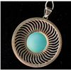 Image 4 : Round Large Stone Silver Necklace