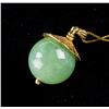 Image 2 : 14k Gold Jade Necklace