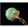 Image 3 : 14k Gold Jade Necklace