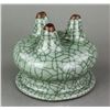 Image 8 : Set of 2 Chinese Guan Type Porcelain Censer & Bowl