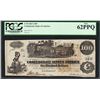 Image 1 : 1862 $100 Confederate States of America Note T-39 PCGS New 62PPQ