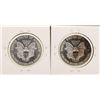 Image 2 : Lot of (2) 1986 $1 American Silver Eagle Coins