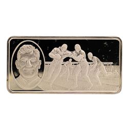 500 Grain Sterling Silver Franklin Mint 100 Greatest Americans Ingot